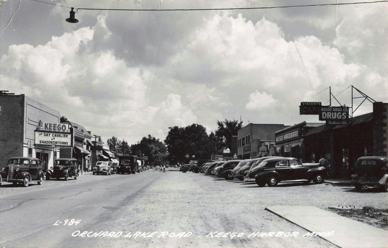 Keego Theatre - Old Post Card Shot (newer photo)
